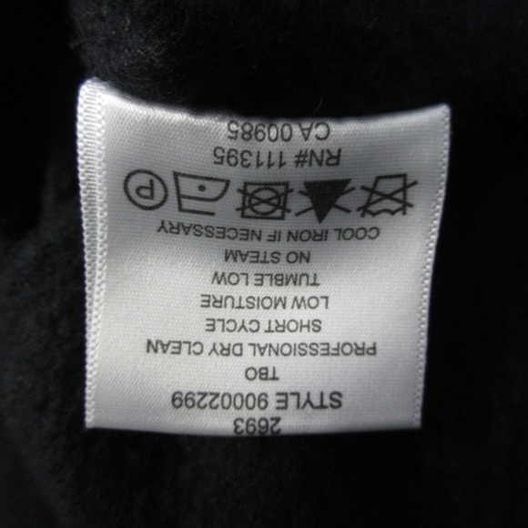 Tory Burch Y2K Sweatpants Wide Leg Low Rise Women L Black Cotton Tie Lounge 402 - Picture 5 of 11